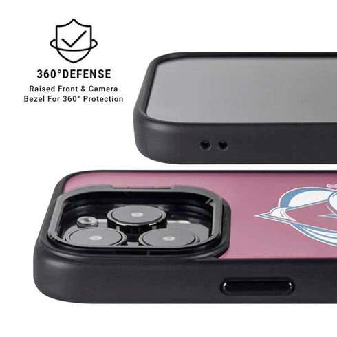NHL Colorado Avalanche Solid Background iPhone 15 Pro Kickstand Case
