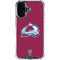 NHL Colorado Avalanche Solid Background iPhone 16 Clear Case