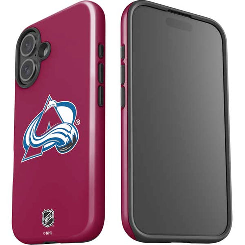 NHL Colorado Avalanche Solid Background iPhone 16 Impact Case