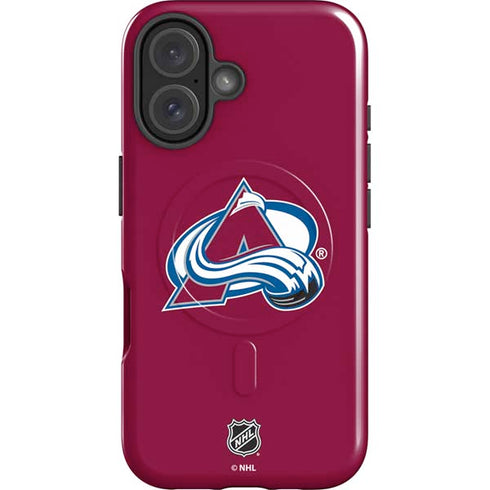NHL Colorado Avalanche Solid Background iPhone 16 Magsafe Impact Case