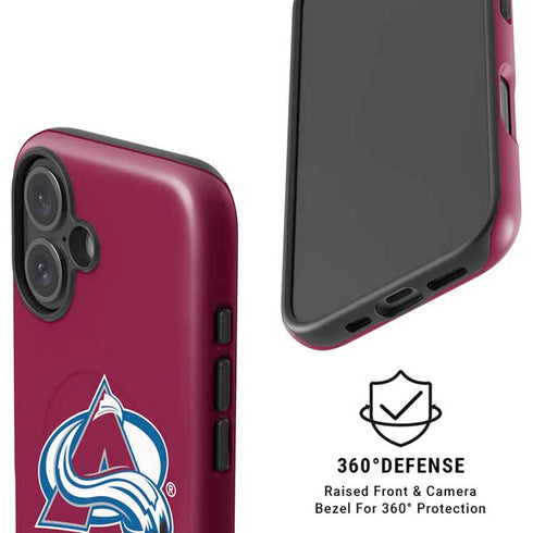 NHL Colorado Avalanche Solid Background iPhone 16 Magsafe Impact Case