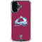 NHL Colorado Avalanche Solid Background iPhone 16 Plus Clear Case