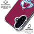 NHL Colorado Avalanche Solid Background iPhone 16 Plus Clear Case