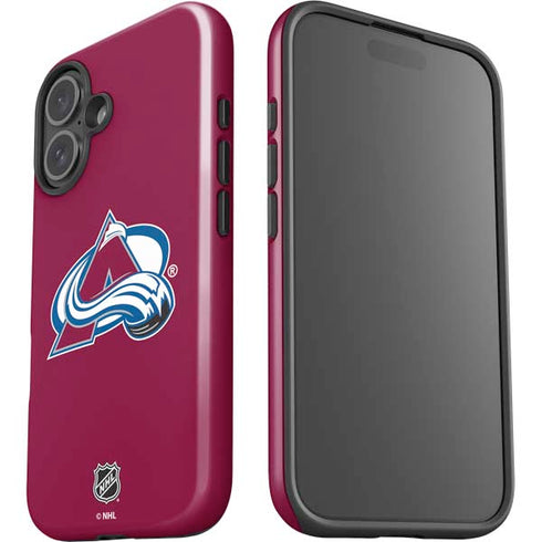 NHL Colorado Avalanche Solid Background iPhone 16 Plus Impact Case