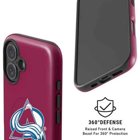 NHL Colorado Avalanche Solid Background iPhone 16 Plus Magsafe Impact Case