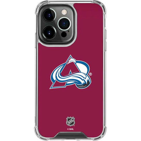 NHL Colorado Avalanche Solid Background iPhone 16 Pro Max Clear Case