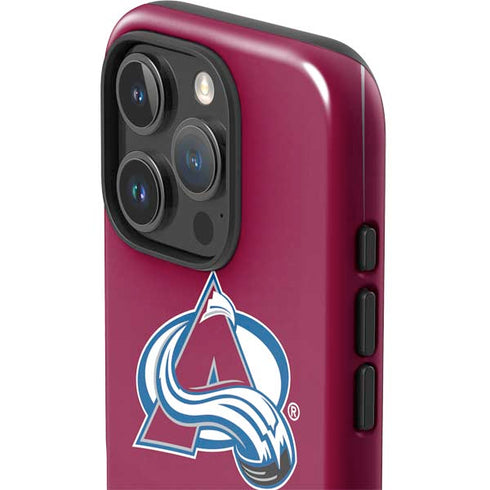 NHL Colorado Avalanche Solid Background iPhone 16 Pro Max Impact Case