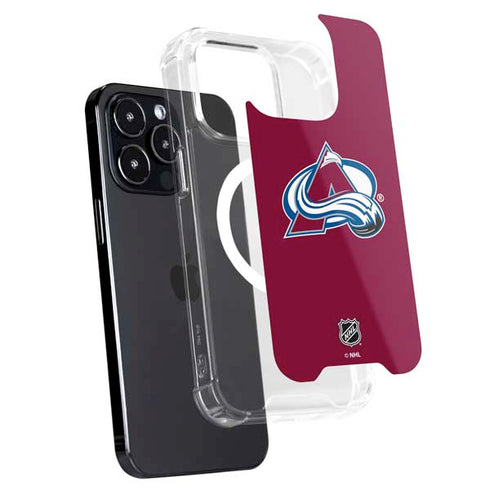 NHL Colorado Avalanche Solid Background iPhone 16 Pro Max MagSafe Case