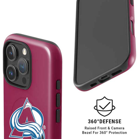 NHL Colorado Avalanche Solid Background iPhone 16 Pro Max Magsafe Impact Case