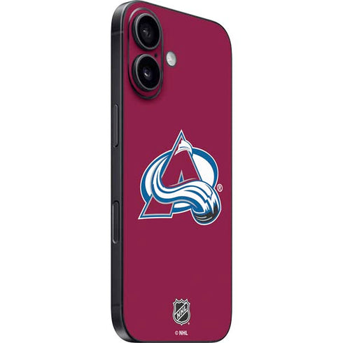 NHL Colorado Avalanche Solid Background iPhone 16 Skin