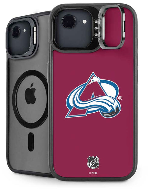 NHL Colorado Avalanche Solid Background iPhone 16e Kickstand Case