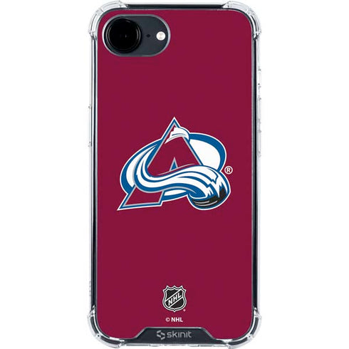 NHL Colorado Avalanche Solid Background iPhone 16e Clear Case