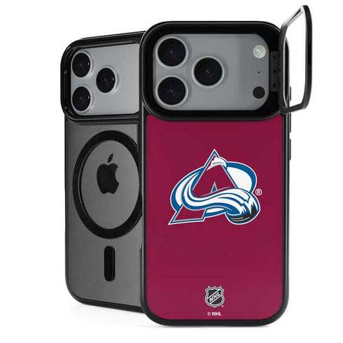 NHL Colorado Avalanche Solid Background iPhone 18 Pro Kickstand Case