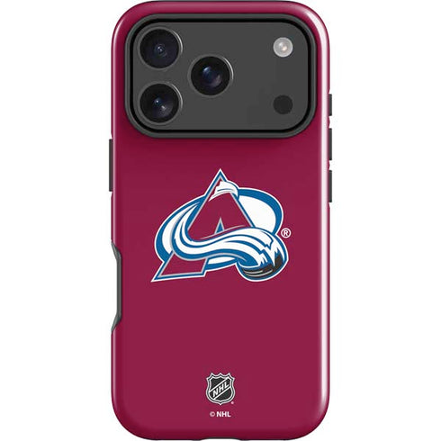 NHL Colorado Avalanche Solid Background iPhone 18 Pro Max Impact Case