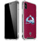 NHL Colorado Avalanche Solid Background iPhone X/XS Clear Case