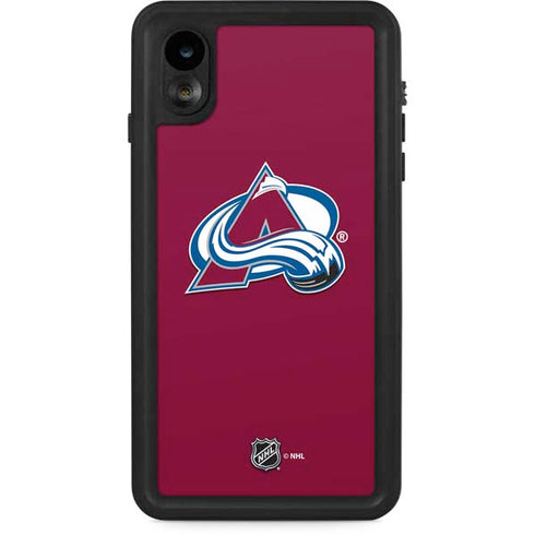 NHL Colorado Avalanche Solid Background iPhone Cases