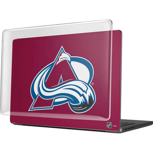 NHL Colorado Avalanche Solid Background MacBook Pro 14in (2021-24) Case plus Skin