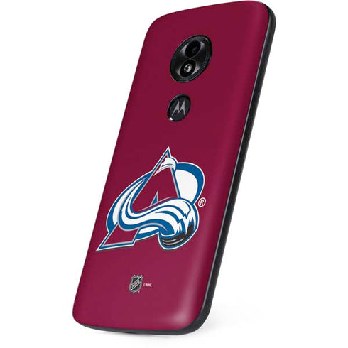 NHL Colorado Avalanche Solid Background Moto E5 Play Skin