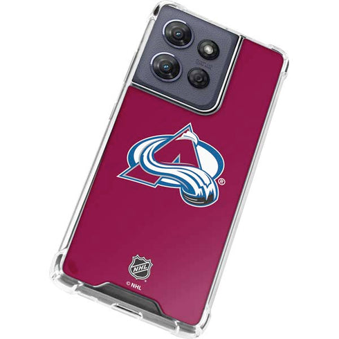 NHL Colorado Avalanche Solid Background Moto G 5G (2025) Clear Case