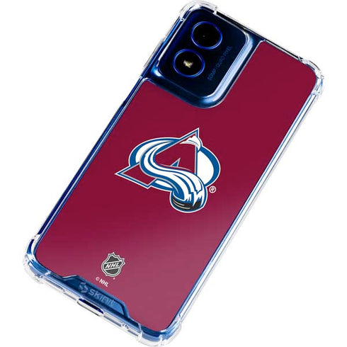 NHL Colorado Avalanche Solid Background Moto G Play 4G (2024) Clear Case