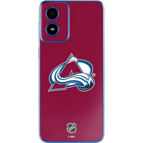 NHL Colorado Avalanche Solid Background Moto G Play 4G (2024) Skin