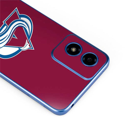 NHL Colorado Avalanche Solid Background Moto G Play 4G (2024) Skin