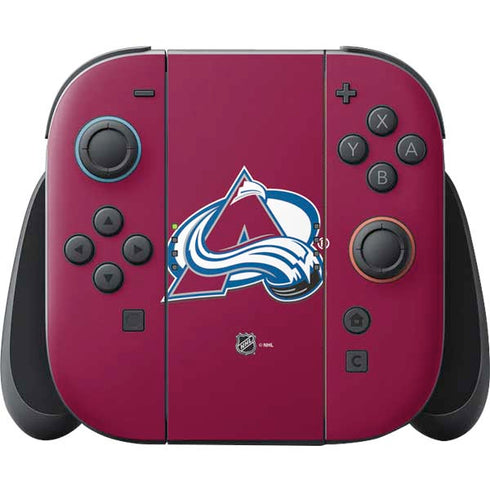 NHL Colorado Avalanche Solid Background Nintendo Switch 2 (2025) Joy-Con Controller Skin