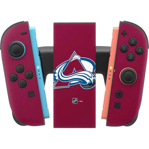 NHL Colorado Avalanche Solid Background Nintendo Switch 2 (2025) Joy-Con Controller Skin
