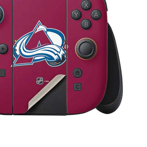 NHL Colorado Avalanche Solid Background Nintendo Switch 2 (2025) Joy-Con Controller Skin