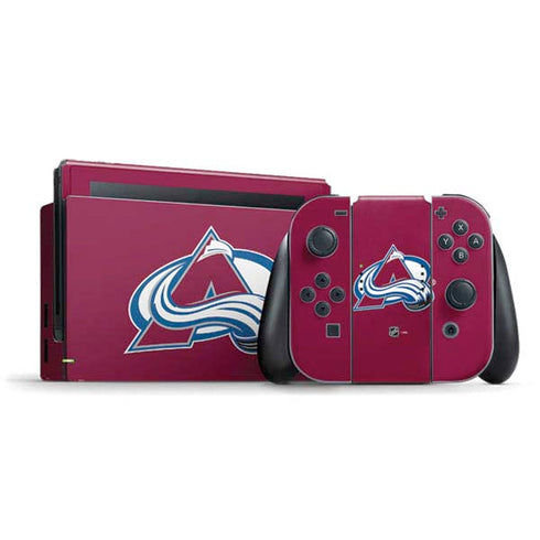 NHL Colorado Avalanche Solid Background Nintendo Skins