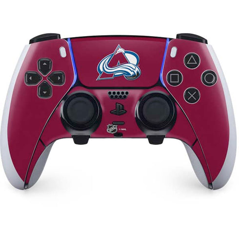 NHL Colorado Avalanche Solid Background PS5 DualSense Edge Pro Controller Skin