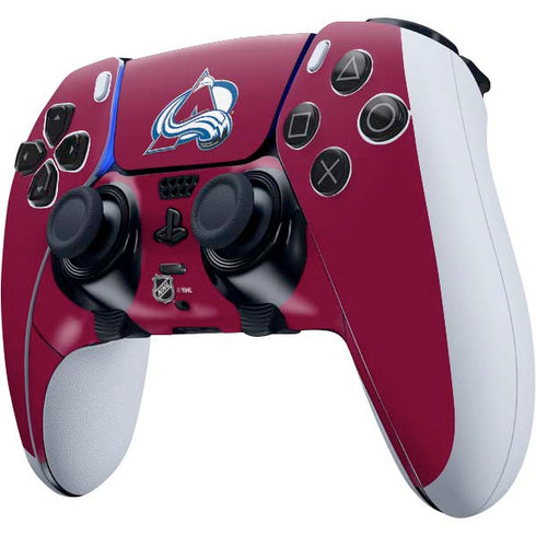NHL Colorado Avalanche Solid Background PS5 DualSense Edge Pro Controller Skin