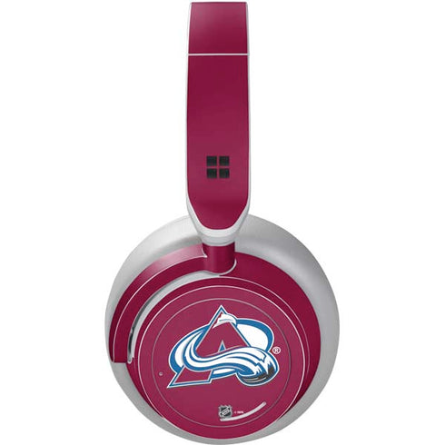 NHL Colorado Avalanche Solid Background Surface Headphones Skin
