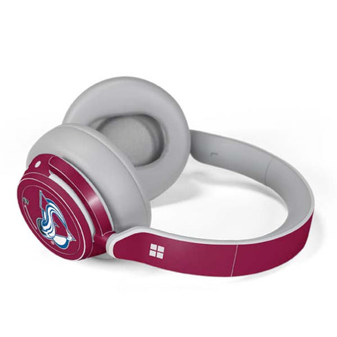 NHL Colorado Avalanche Solid Background Surface Headphones Skin