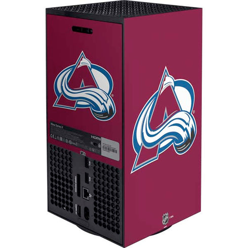 NHL Colorado Avalanche Solid Background Xbox Series X Bundle Skin