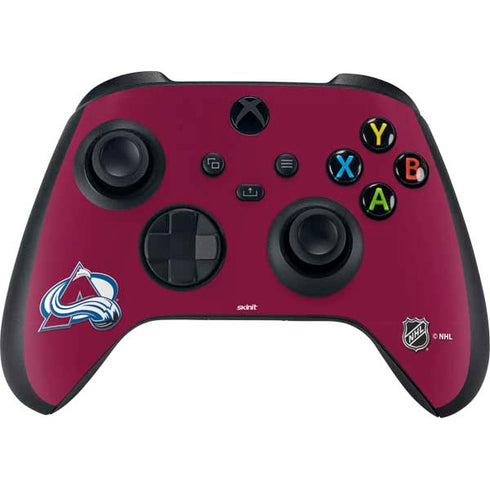 NHL Colorado Avalanche Solid Background Xbox Series X Bundle Skin