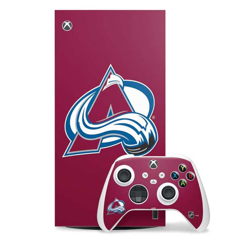 NHL Colorado Avalanche Solid Background Xbox Series X Skins