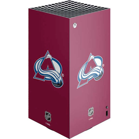 NHL Colorado Avalanche Solid Background XBox Series X Digital Edition Console Skin