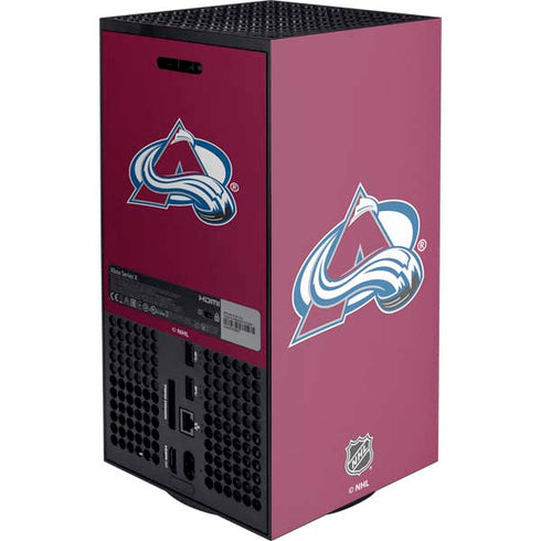 NHL Colorado Avalanche Solid Background XBox Series X Digital Edition Console Skin