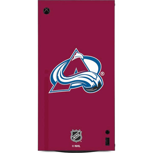 NHL Colorado Avalanche Solid Background XBox Series X Digital Edition Console Skin