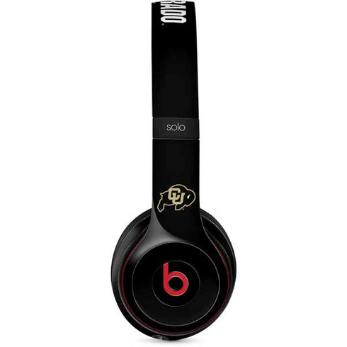 University of Colorado CU Logo on Black Beats Solo 3 Wireless Skin