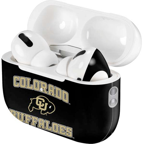 University of Colorado CU Logo on Gold AirPods Pro 2nd Gen Skin