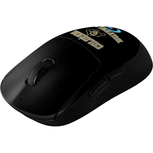 University of Colorado CU Logo on Gold G Pro Wireless Gaming Mouse Skin