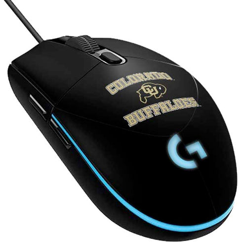 University of Colorado CU Logo on Gold G203 Prodigy RGB Wired Gaming Mouse Skin
