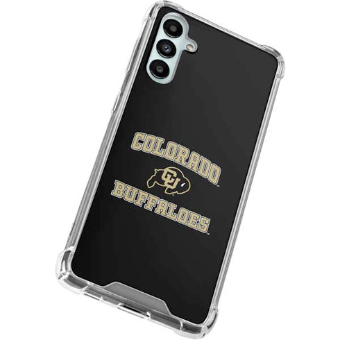 University of Colorado CU Logo on Gold Galaxy A14 5G Clear Case
