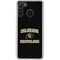 University of Colorado CU Logo on Gold Galaxy A21 Clear Case