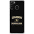 University of Colorado CU Logo on Gold Galaxy A21 Clear Case