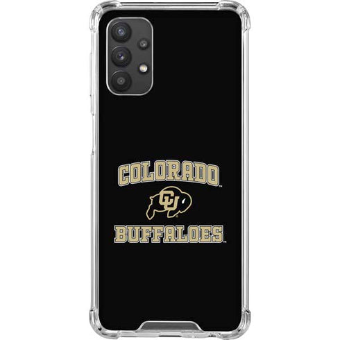 University of Colorado CU Logo on Gold Galaxy A32 5G Clear Case
