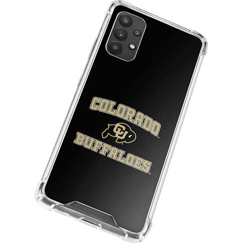 University of Colorado CU Logo on Gold Galaxy A32 5G Clear Case