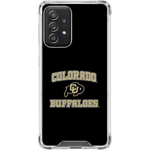 University of Colorado CU Logo on Gold Galaxy A52 5G Clear Case
